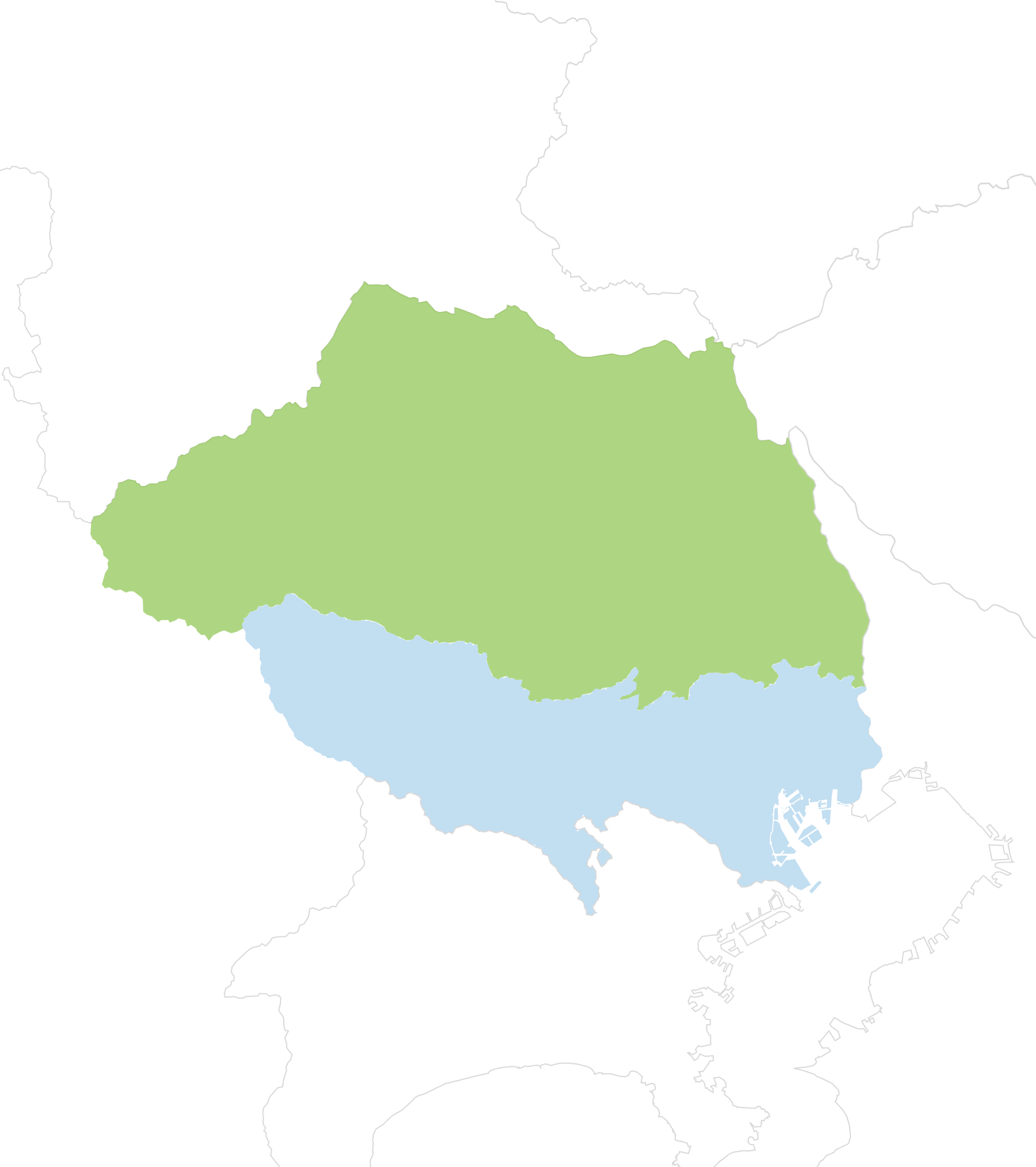 対応エリアの地図（埼玉県・東京都）